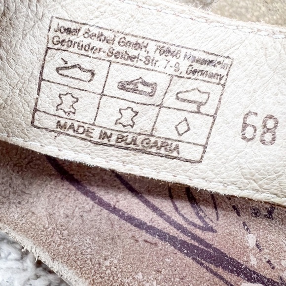 JOSEF Seibel Meike 05 Leather Kork Wedge Sandals 41 Camel Brown - Picture 8 of 11